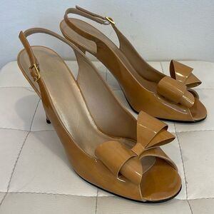 Stuart Weitzman Camel Slingback Heel Size 10